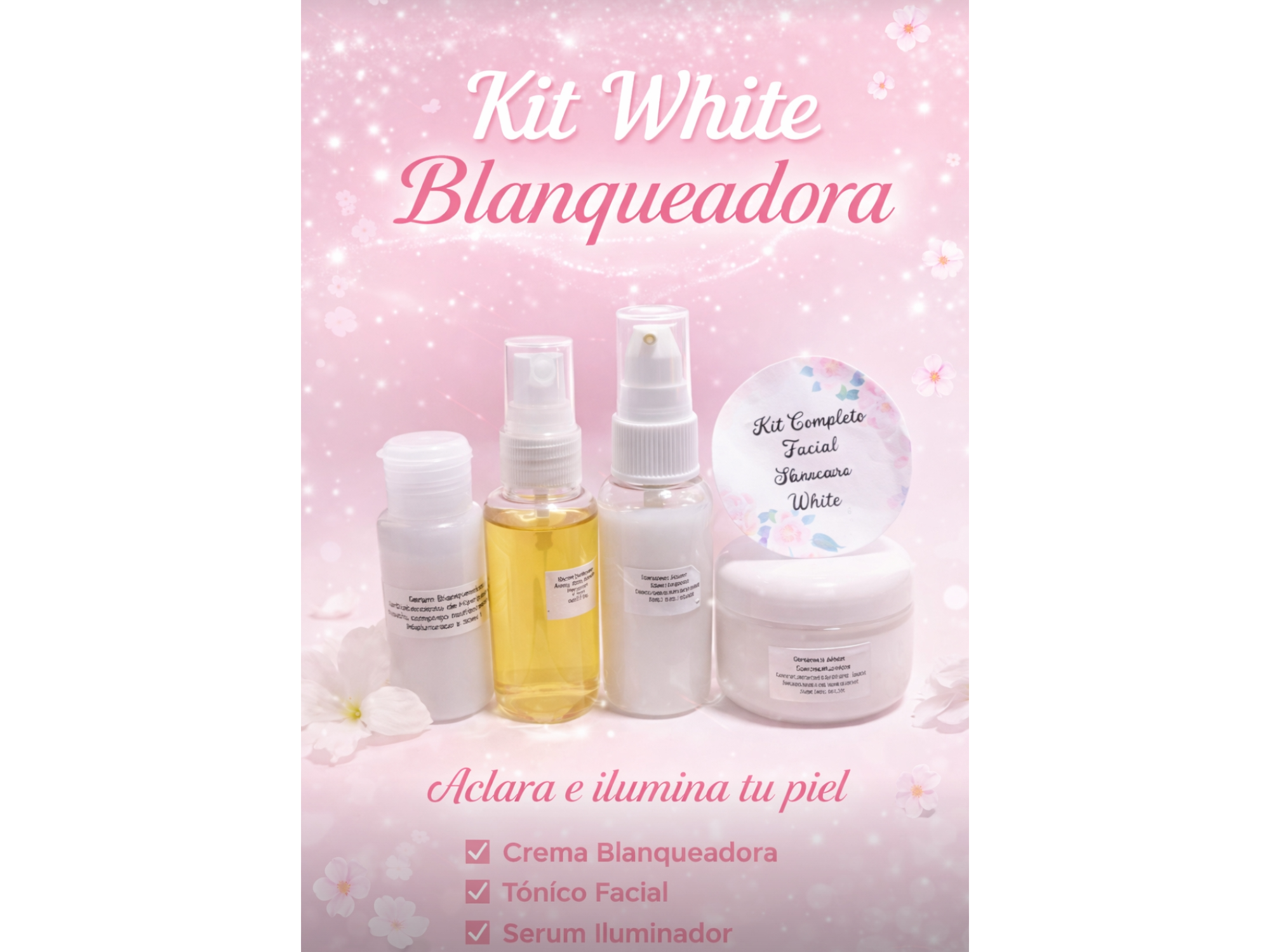 Kit Facial x 4  WHITE FRACCIONADA