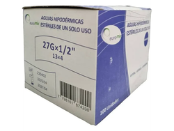 AGUJAS DESCARTABLE X 100 VARIAS MEDIDAS