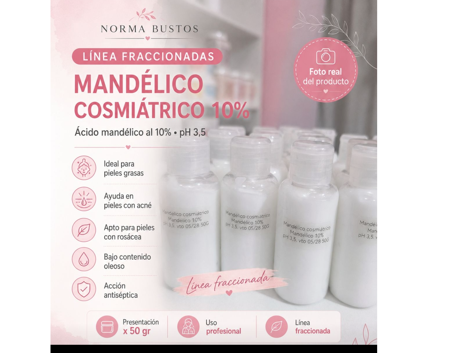 Mandelico Cosmiatrico x 50gr Norma Bustos