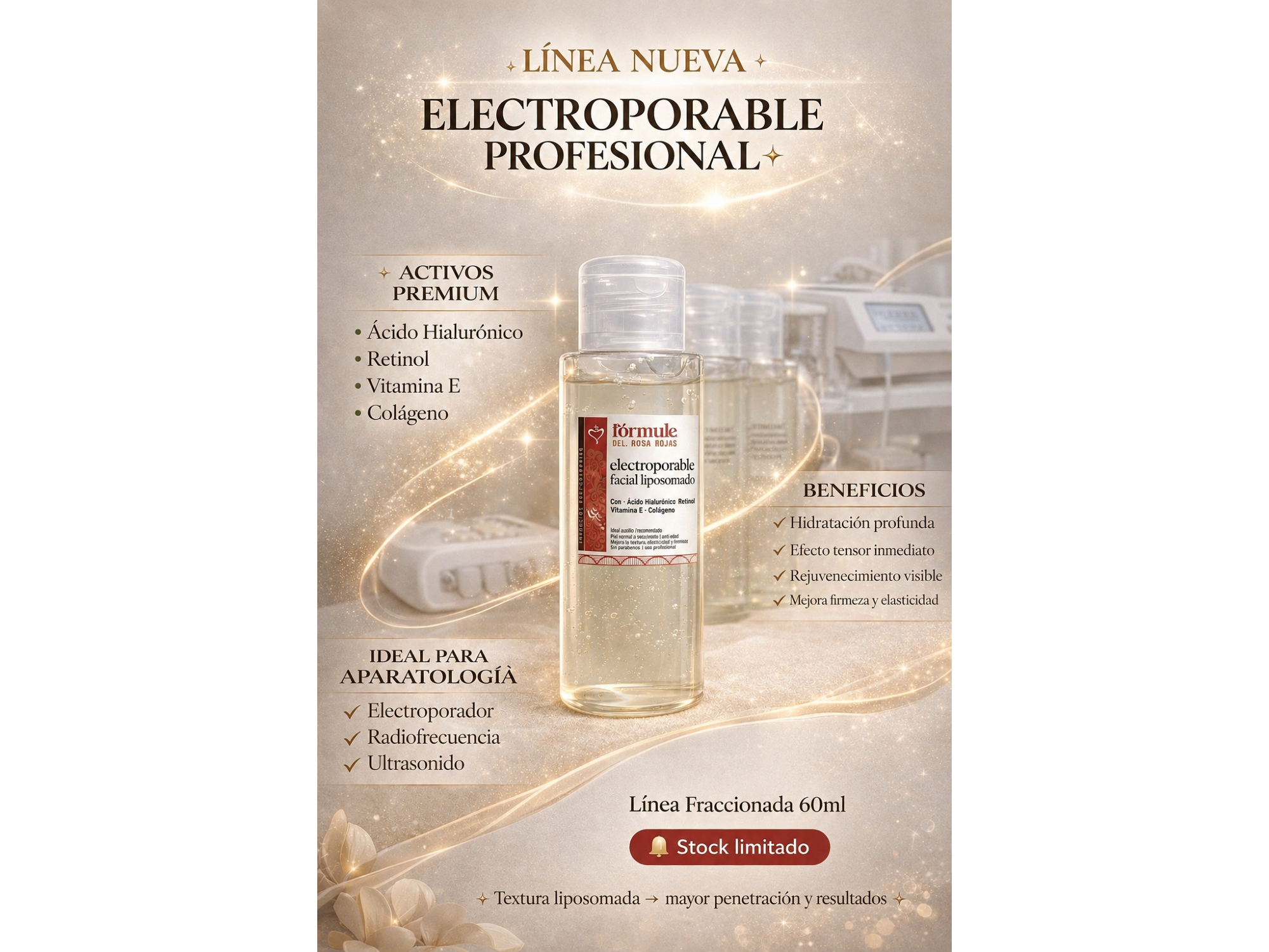 ELECTROPORABLE FACIAL X 60 gr LINEA NORMA BUSTOS