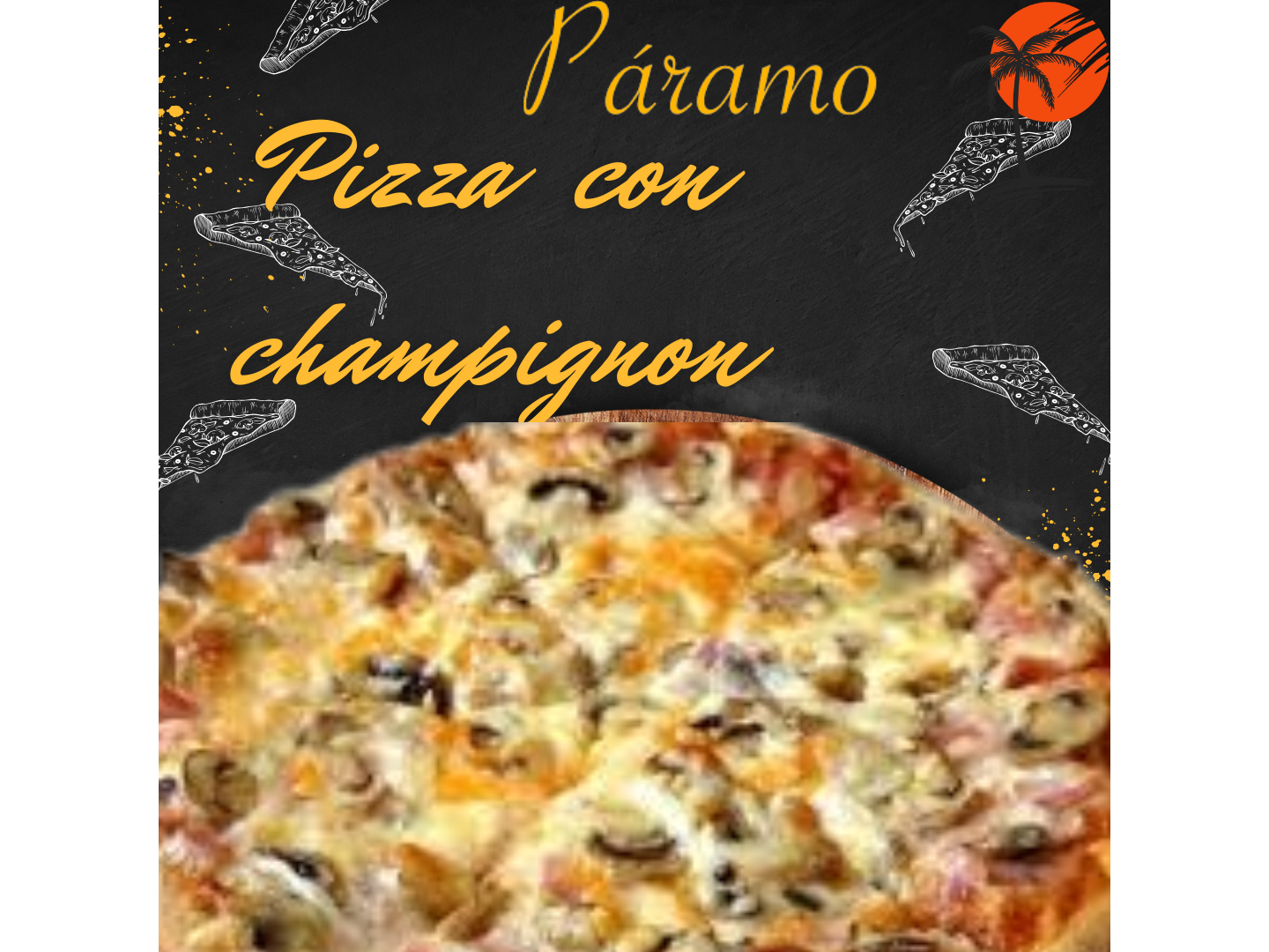 Pizza con champignon