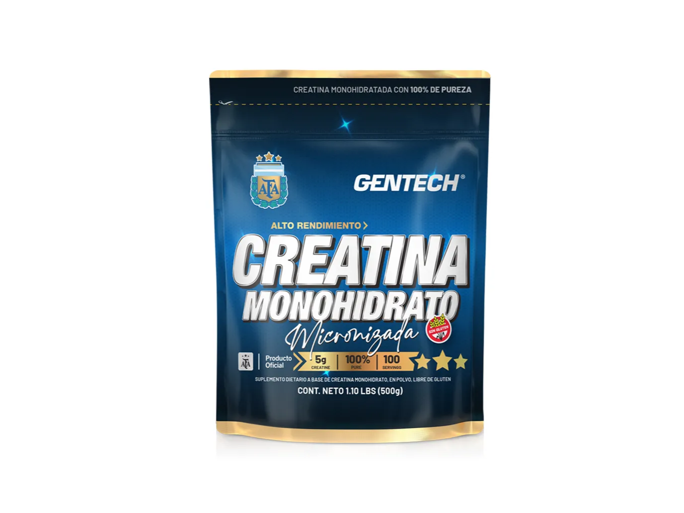 CREATINA MICRONIZADA 500g - GENTECH