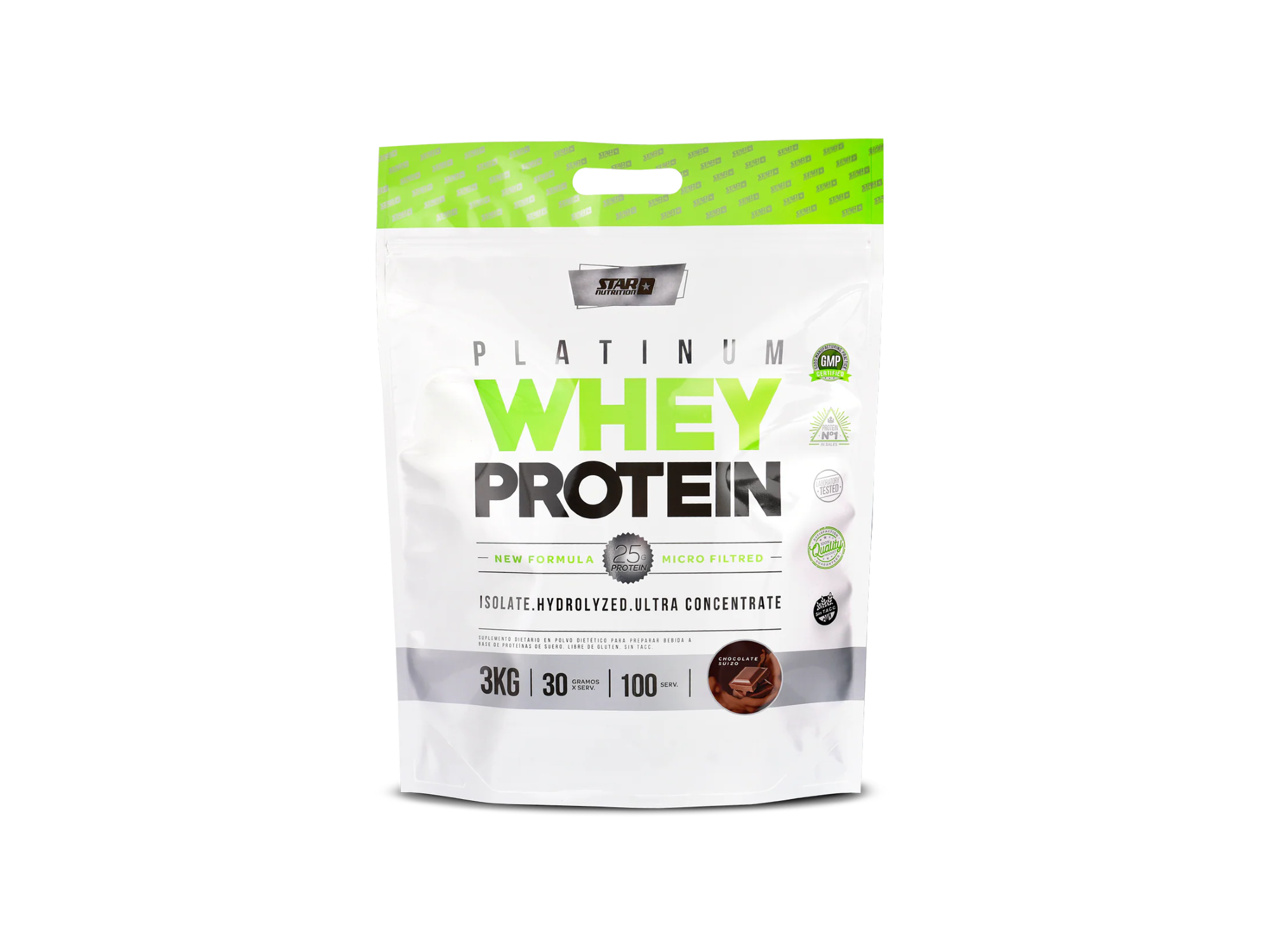 PLATINUM WHEY PROTEIN STAR NUTRITION 3KG (DOY PACK)