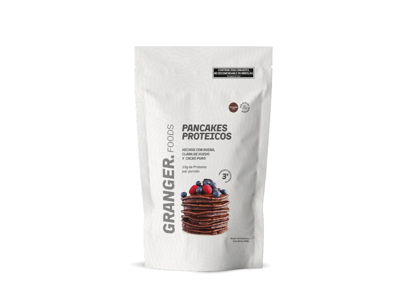 PANCAKE PROTEICO DE CHOCOLATE "GRANGER" x 400GR
