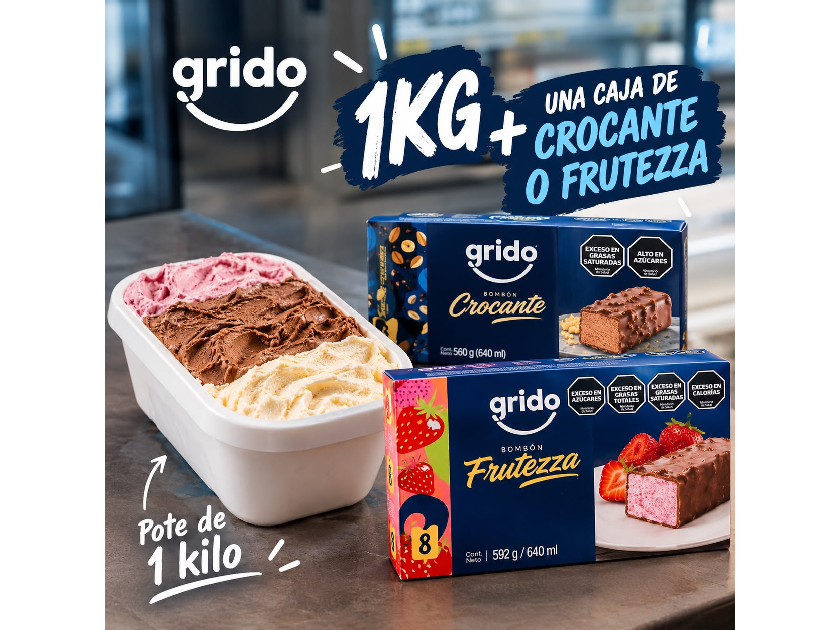 1 KG + CAJA CROCANTE/FRUTEZZA