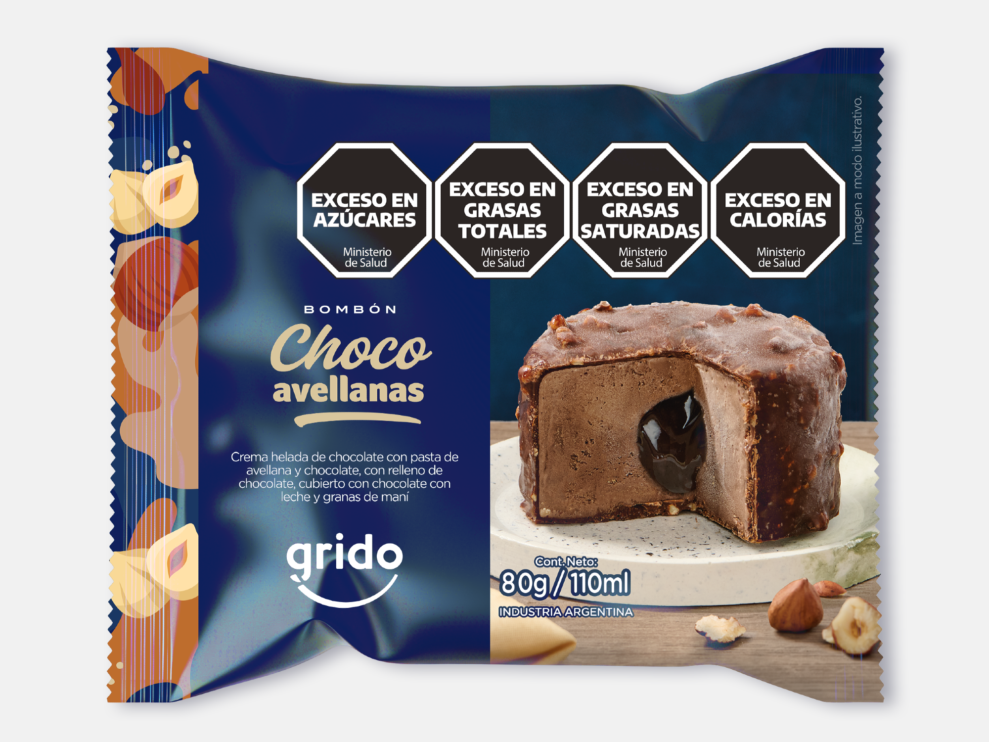 bombon choco avellanas Xunidad