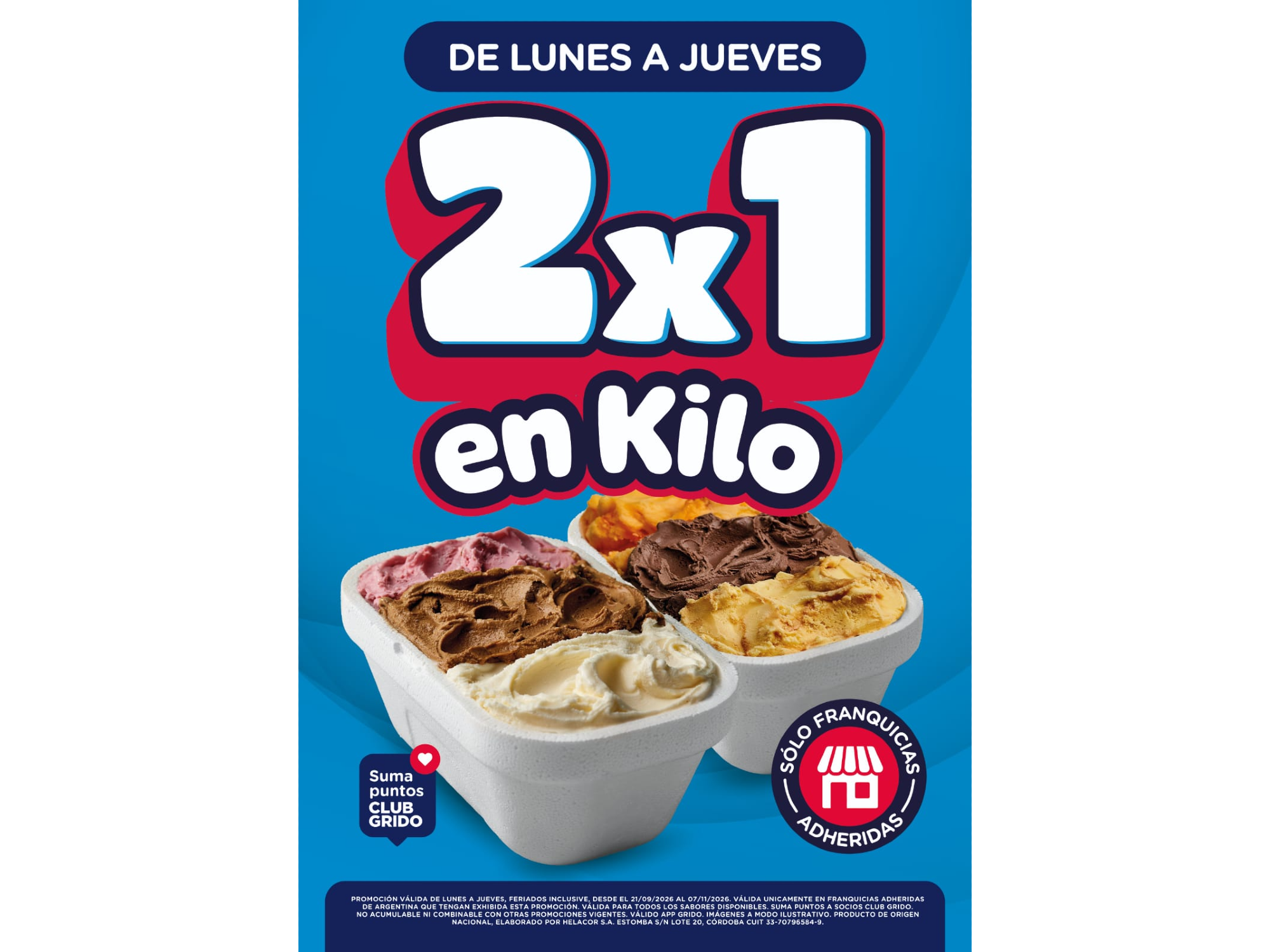 2x1 EN KILO (LUNES A JUEVES)