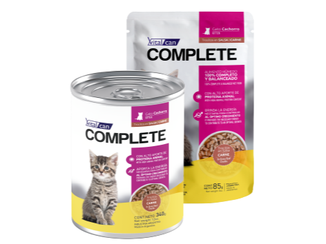 Complete Húmedos Gato Cachorro Carne