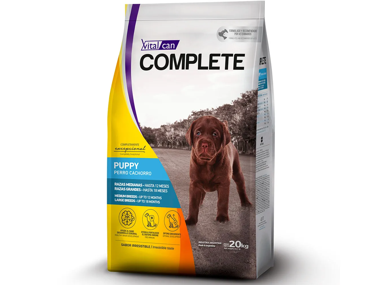 Complete Perro Cachorro Raza Mediana y Grande 20 Kg