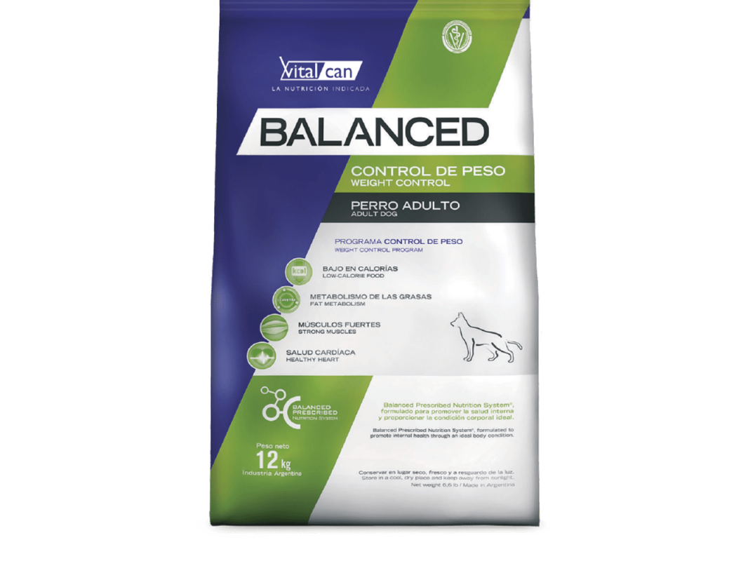 Balanced Perro Control de Peso x 20kg