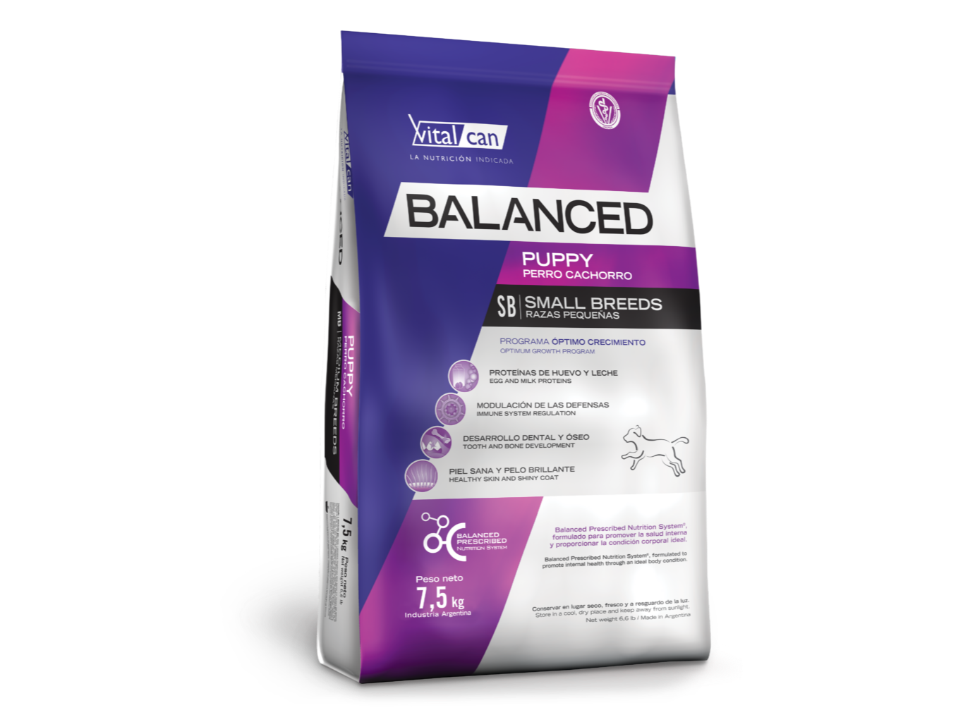 Balanced Perro Cachorro Raza Pequeña x 7,5Kg