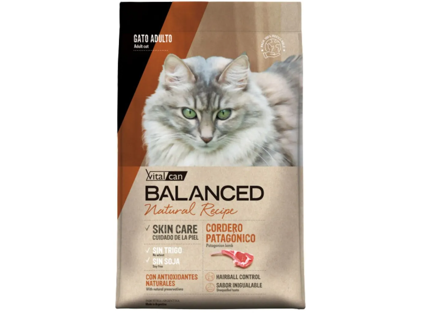 Balanced Gato Adulto Natural Recipe Cordero