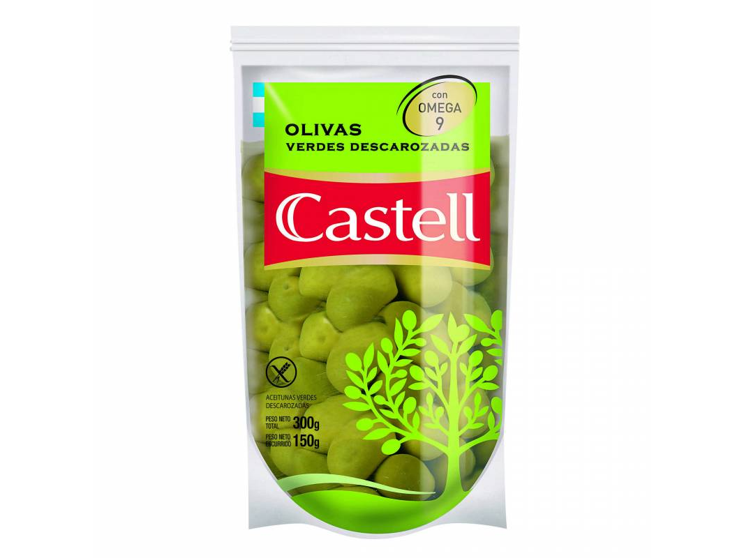 ACEITUNAS VERDES DESCAROZADAS CASTELL 150G