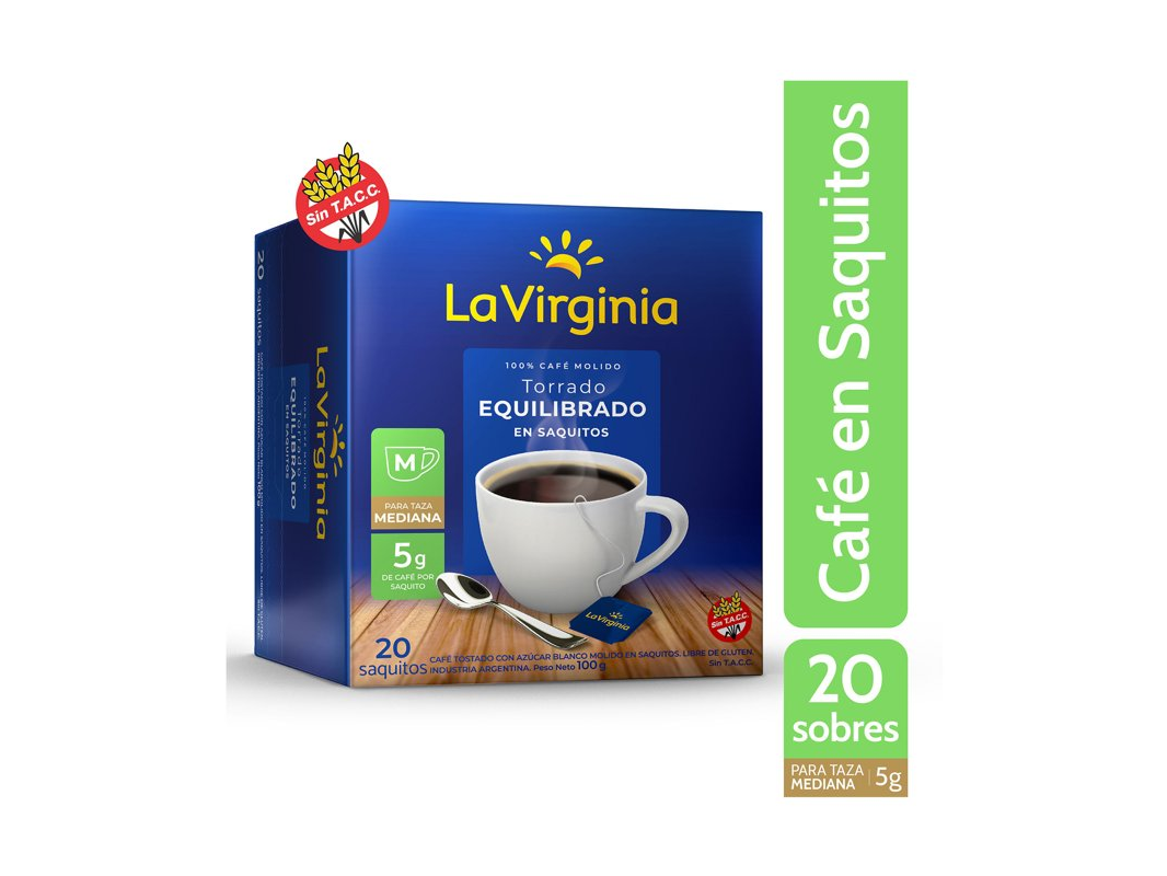 CAFE LA VIRGINIA EN SAQUITOS X20U