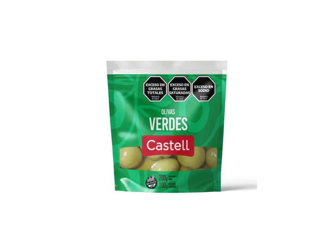 ACEITUNA CASTELL 100G SIN CAROZO