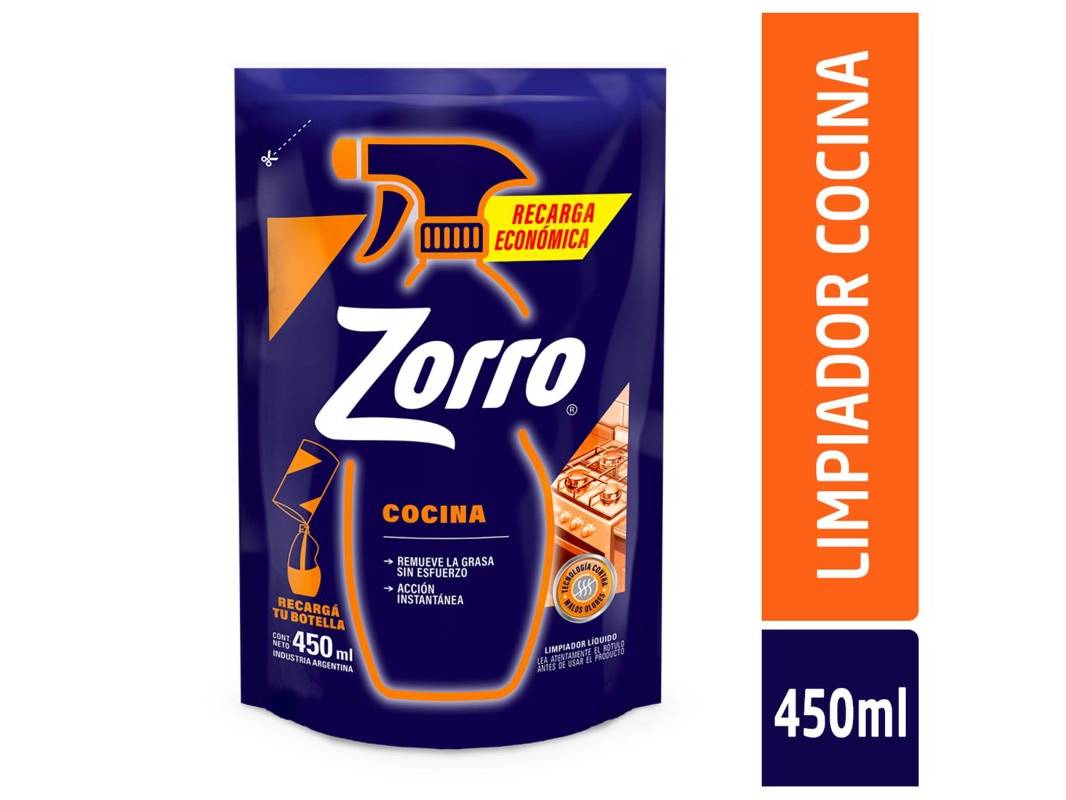 ANTIGRASA ZORRO 450ML
