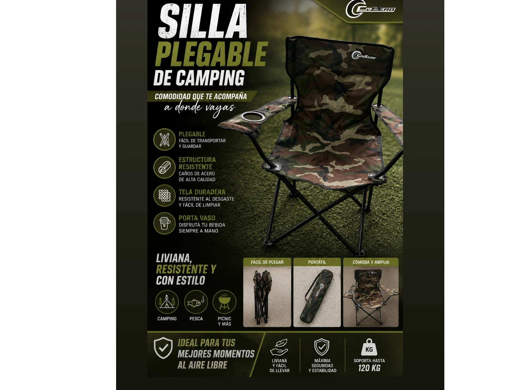 SILLÓN DIRECTOR CAMO
