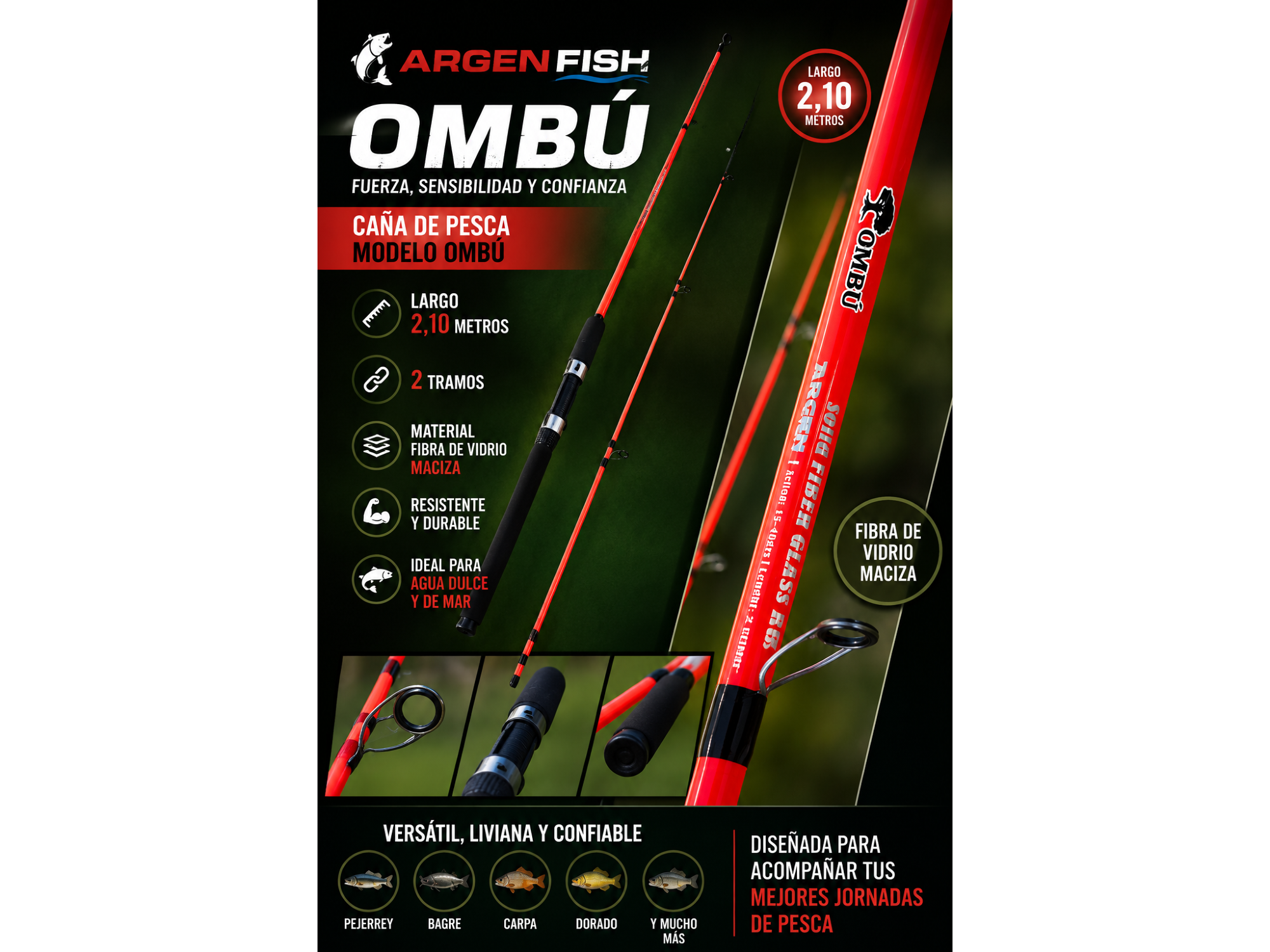 CAÑA FRONTAL UMBU 2,10 2 T