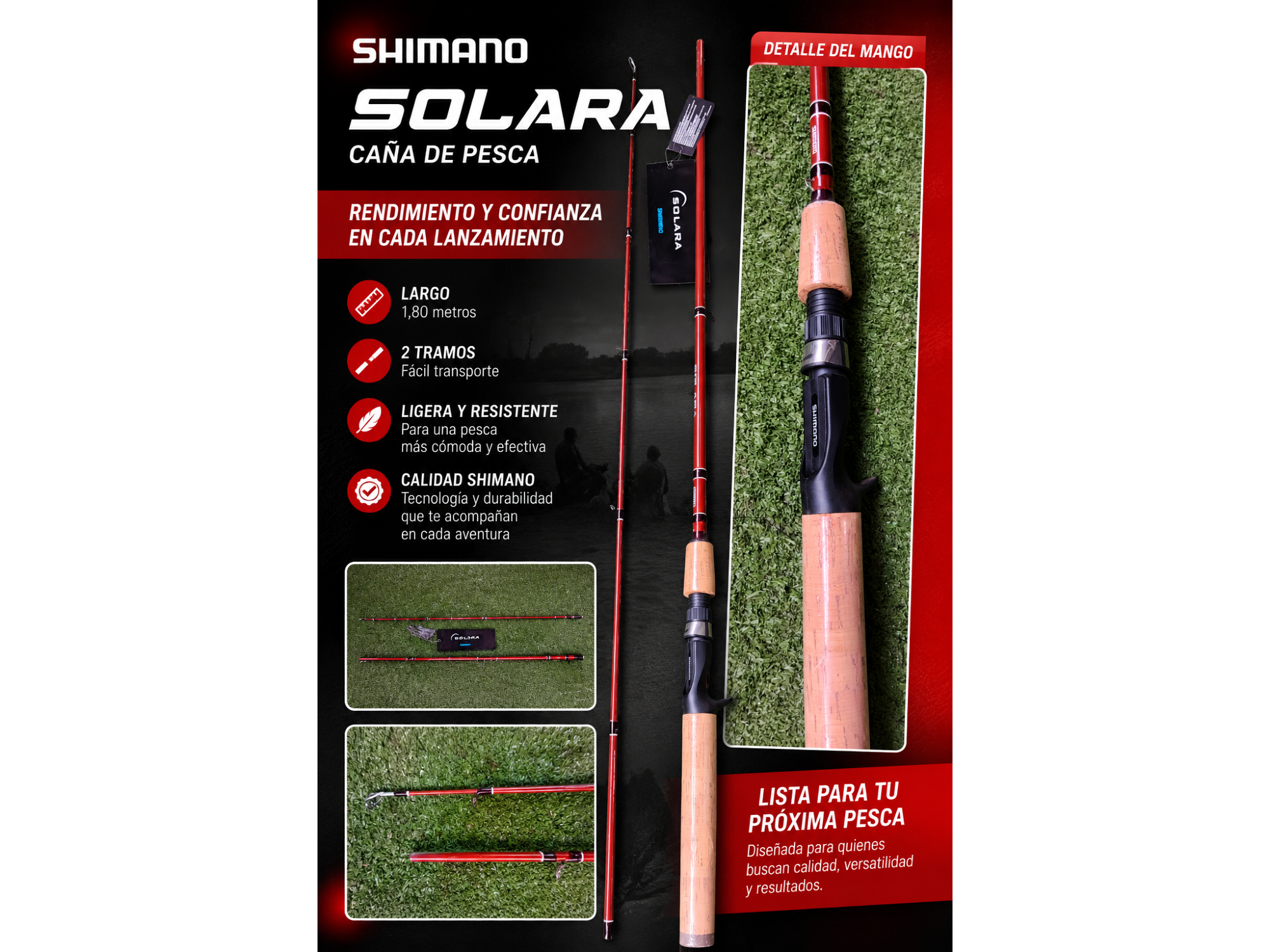 CAÑA SHIMANO SOLARA 1, 80