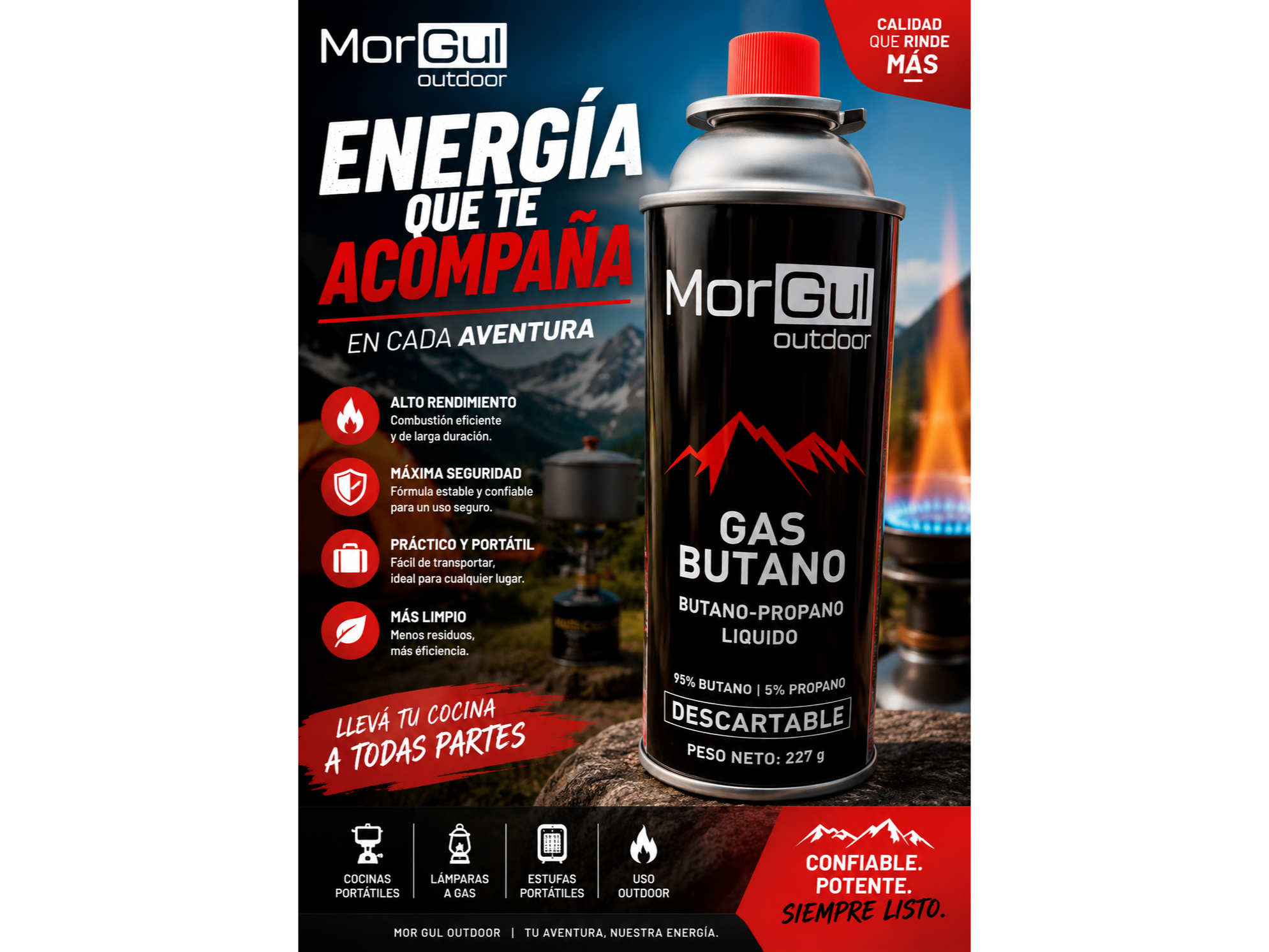 GAS BUTANO MORGUL 227g