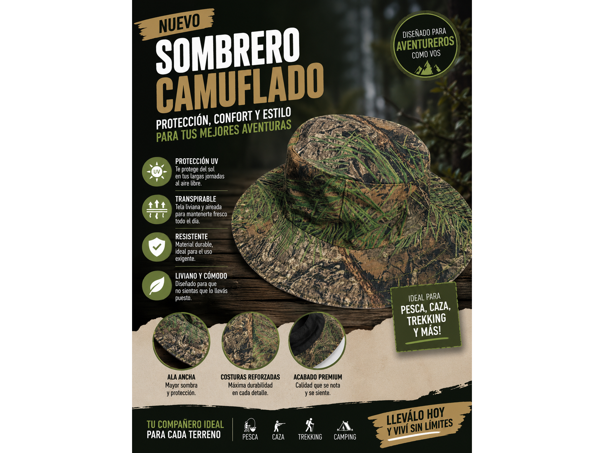 PILUSOS CAMUFLADO