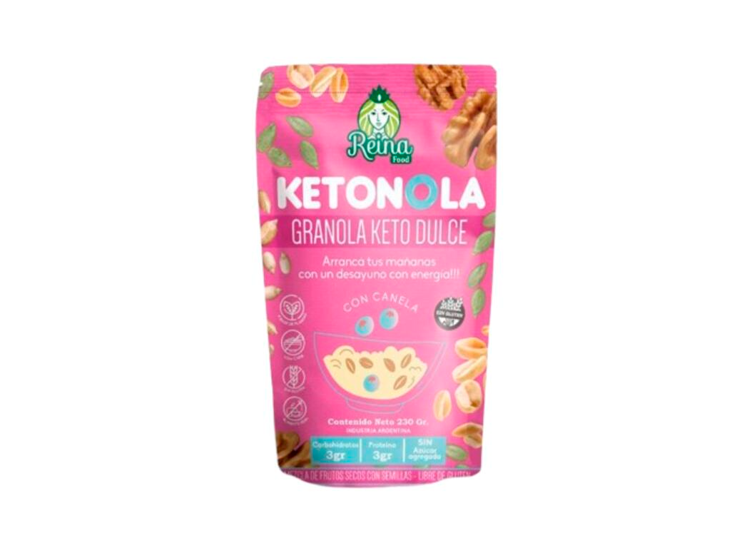 Ketonola Granola Keto Dulce con Canela x 230g - Reina Food