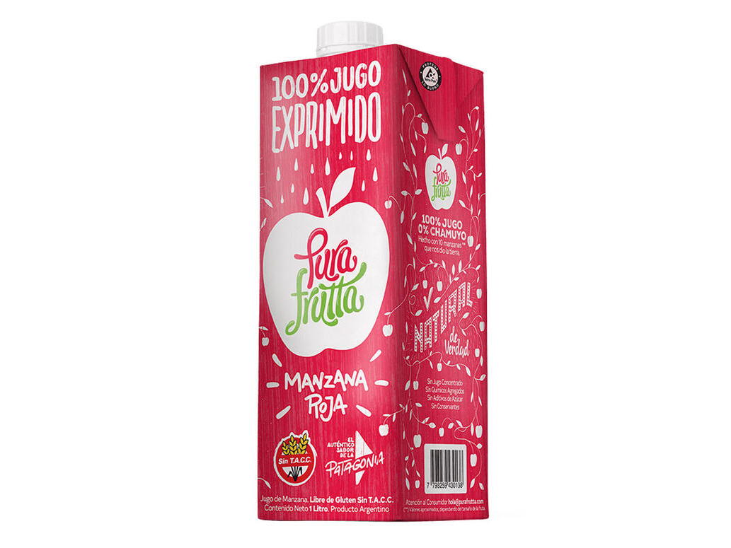 Jugos 100% exprimidos y naturales Pura Frutta 1lt