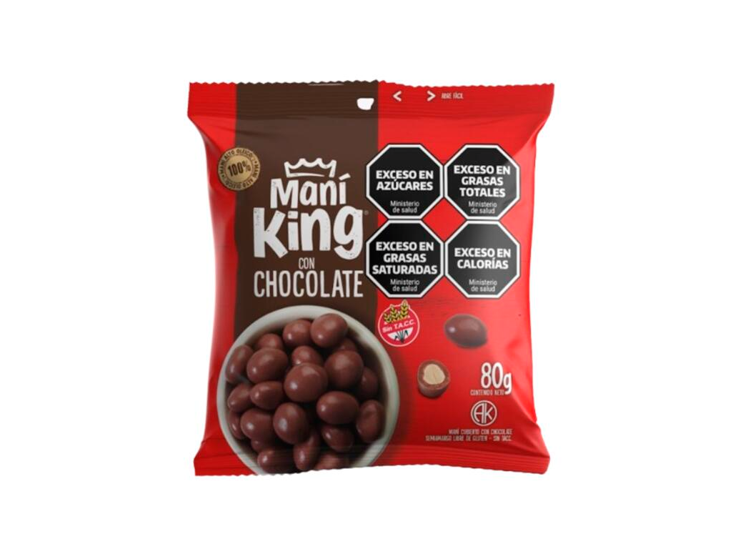 Mani cubierto con Chocolate sin Tacc x 80g - Mani King