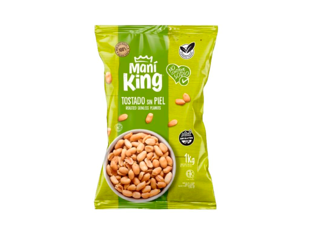 Mani Tostado sin Piel x 1kg - Mani King