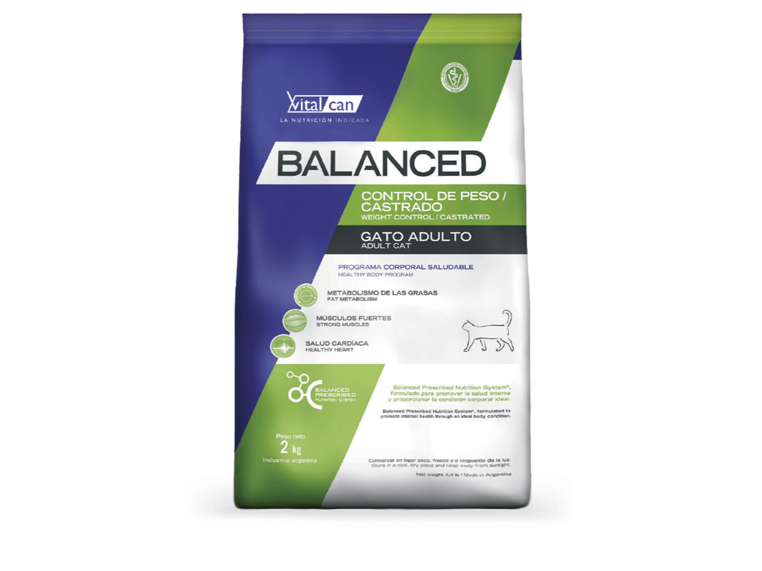 Balanced Gato Control de peso / Castrados