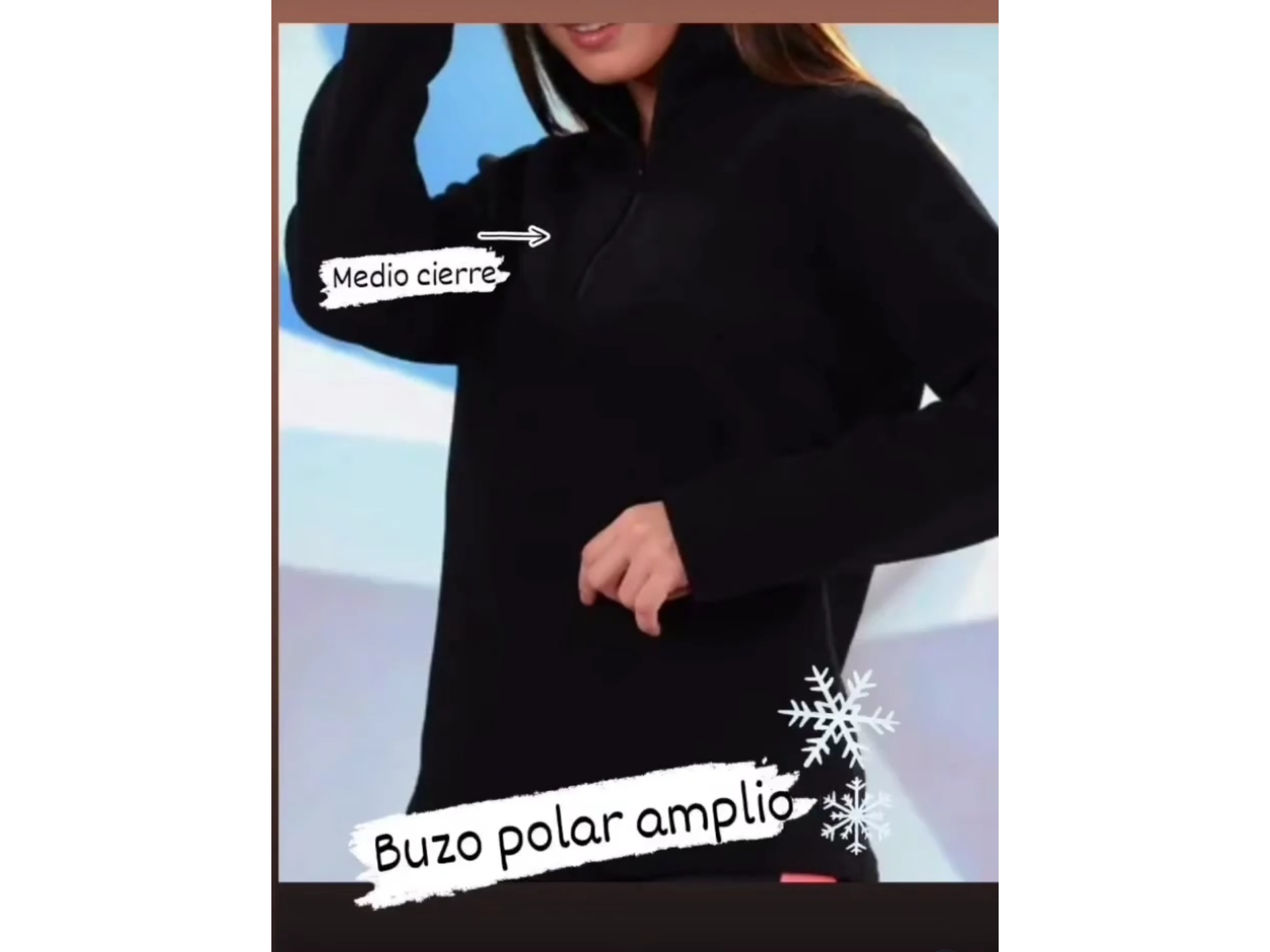 Buzo polar medio cierre