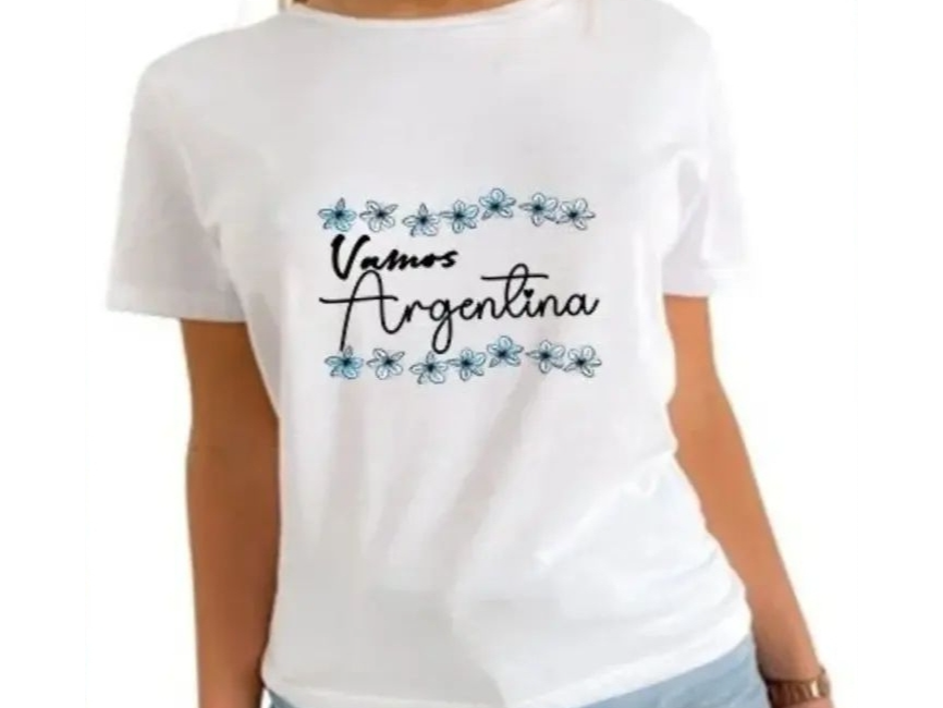 Remera algodón estampa Argentina