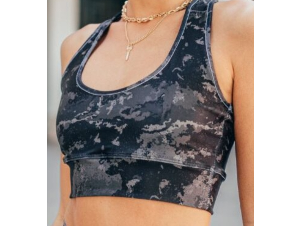 Top sublimado gris acero