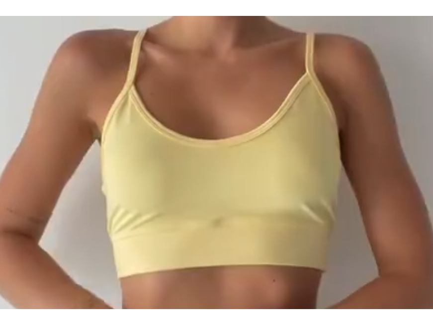 Top breteles finos amarillo