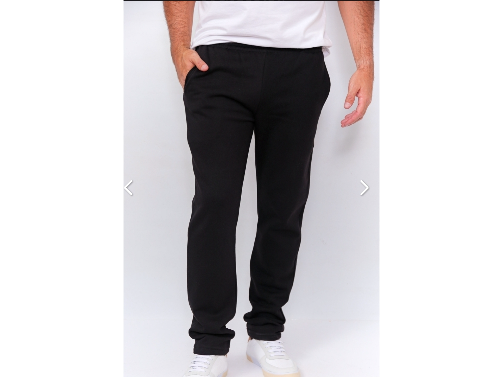Jogger hombre recto. Algodon rustico (sin frisa)