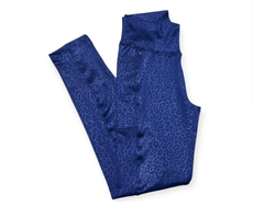 Calzas gofradas con bolsillos. Azul