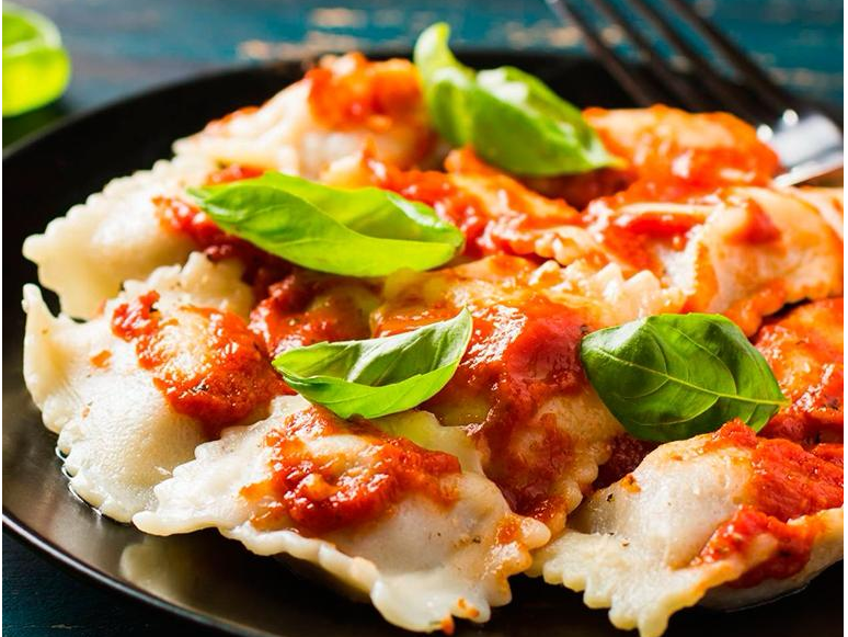 RAVIOLES DE CARNE Y VERDURA