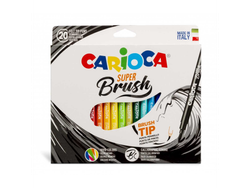 Marcadores Carioca Super Brush x20
