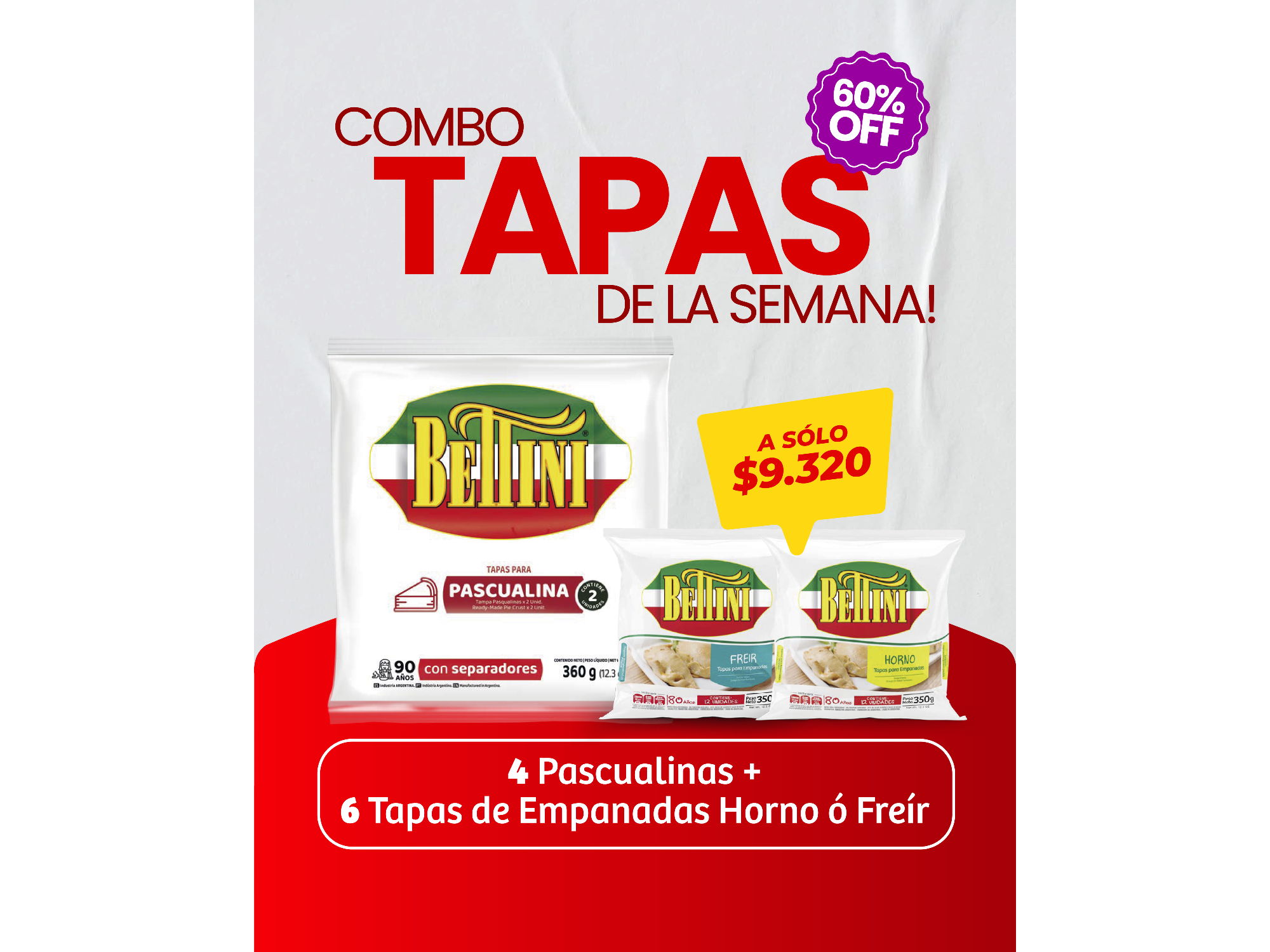 COMBO TAPAS DE LA SEMANA