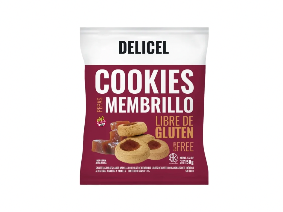 Galleta Cookies Pepas Sin Tacc x 200gr (2 variedades)