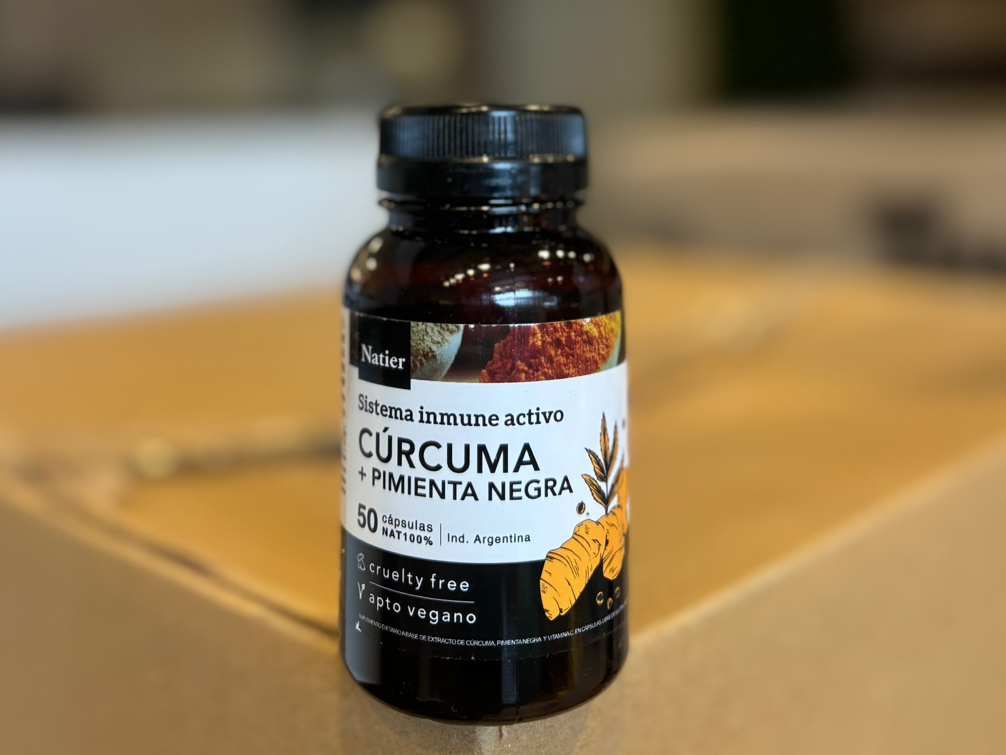Cúrcuma + pimienta negra x 50 caps.