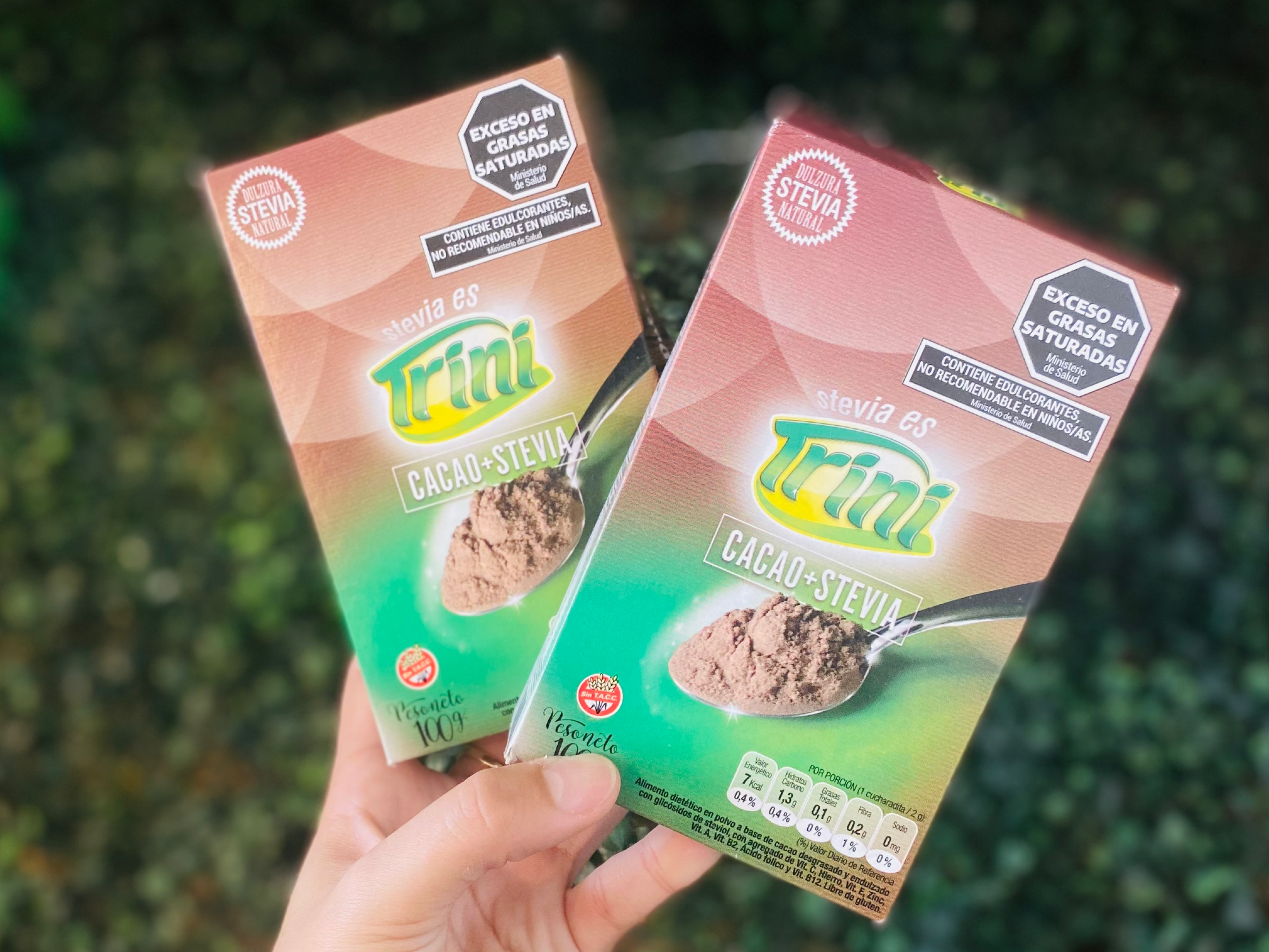 Cacao endulzado con stevia x 100 gr"Trini"
