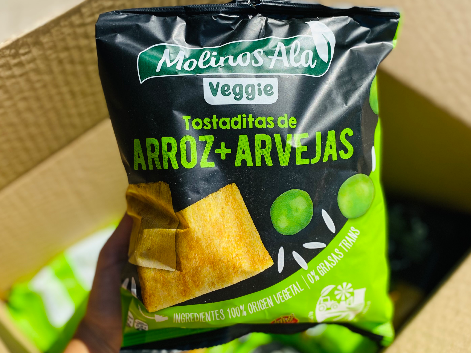 Tostadas Veganas de Arroz y Arvejas x 100 gr