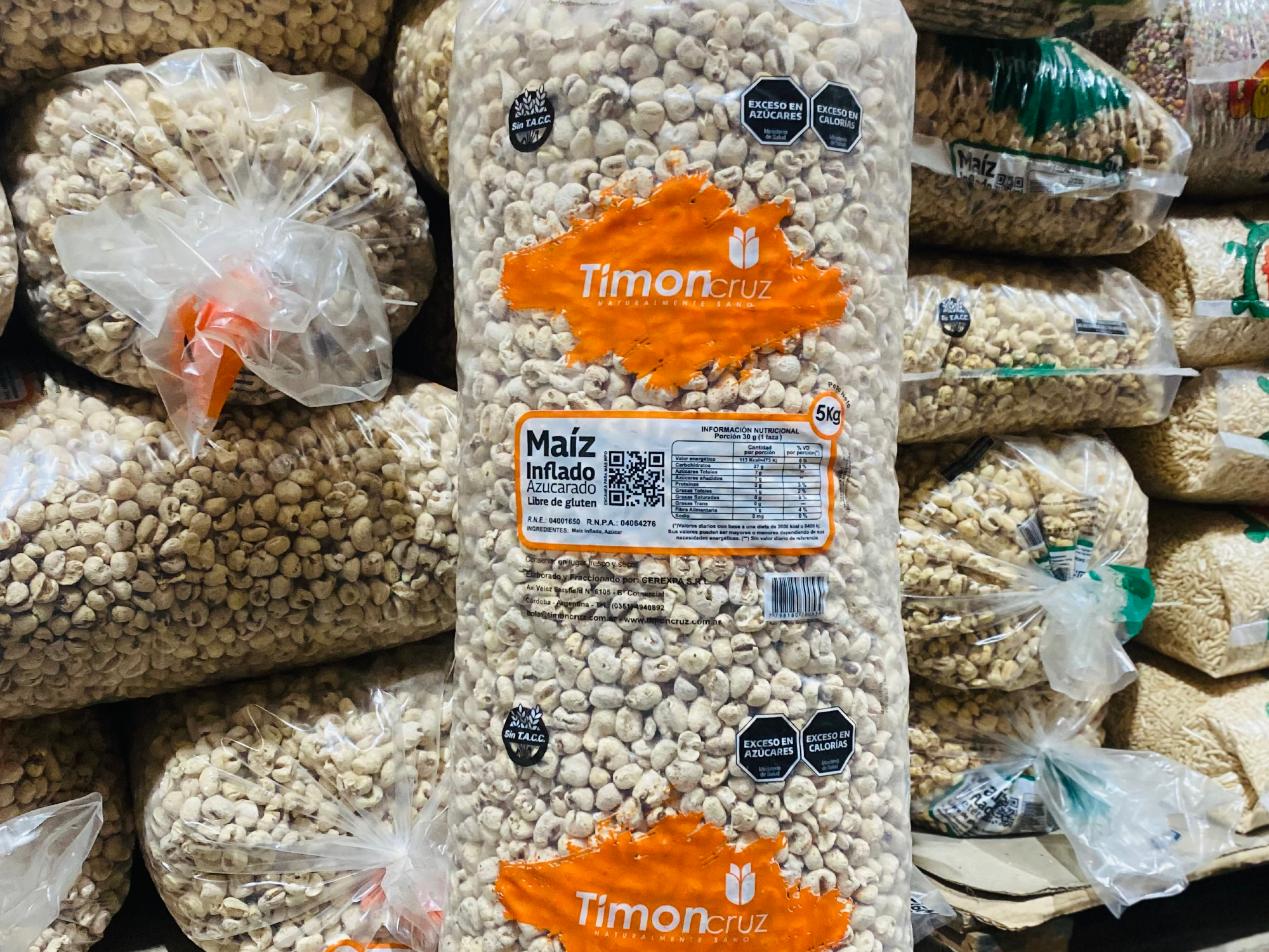 Tutuca maíz inflado azucarado