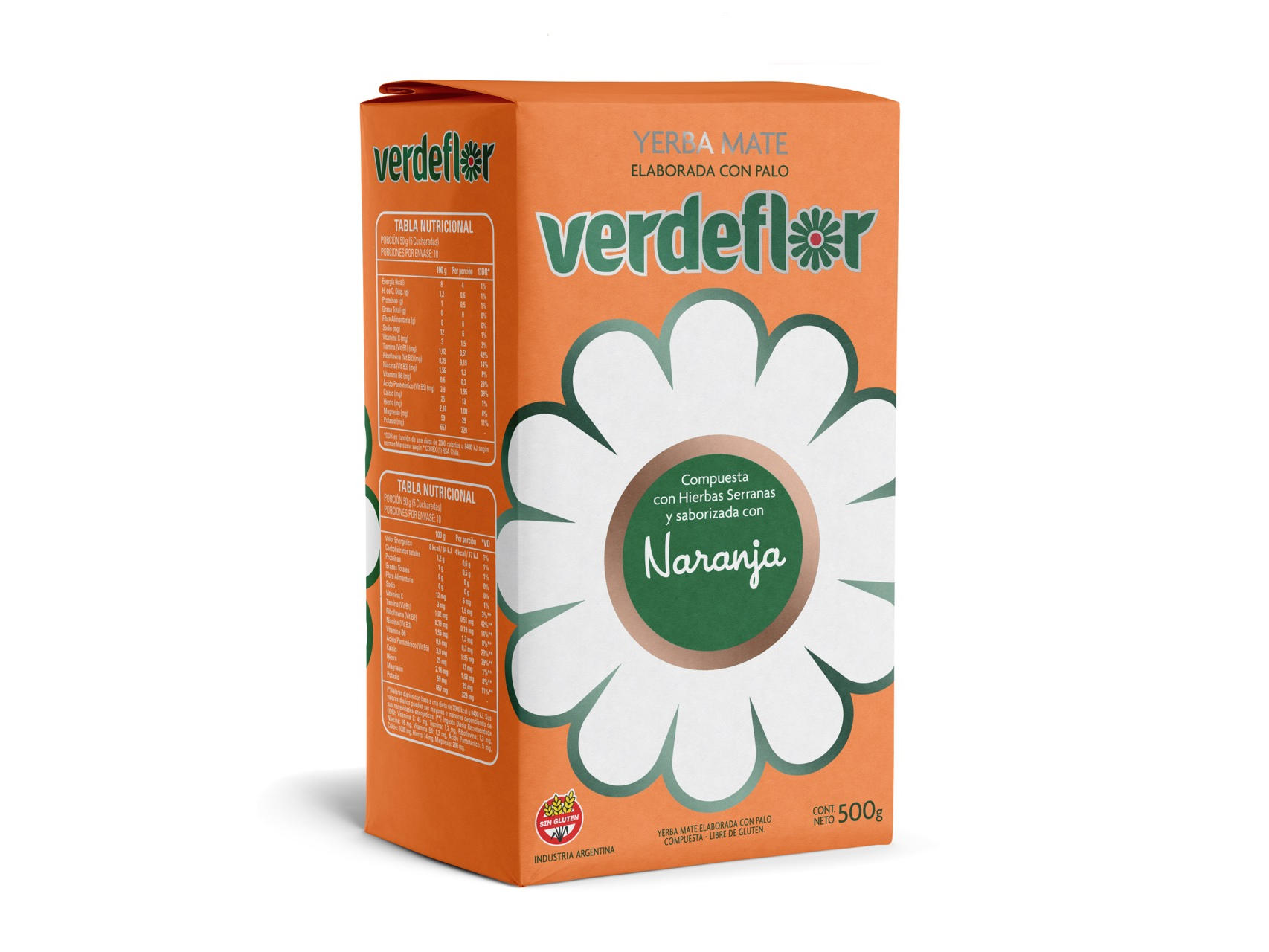 Yerba mate "Verdeflor" x 500 gr. (8 variedades)