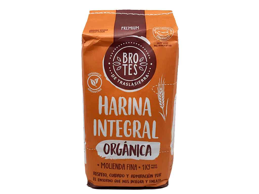 Harina de Trigo Integral Orgánica x 1kg