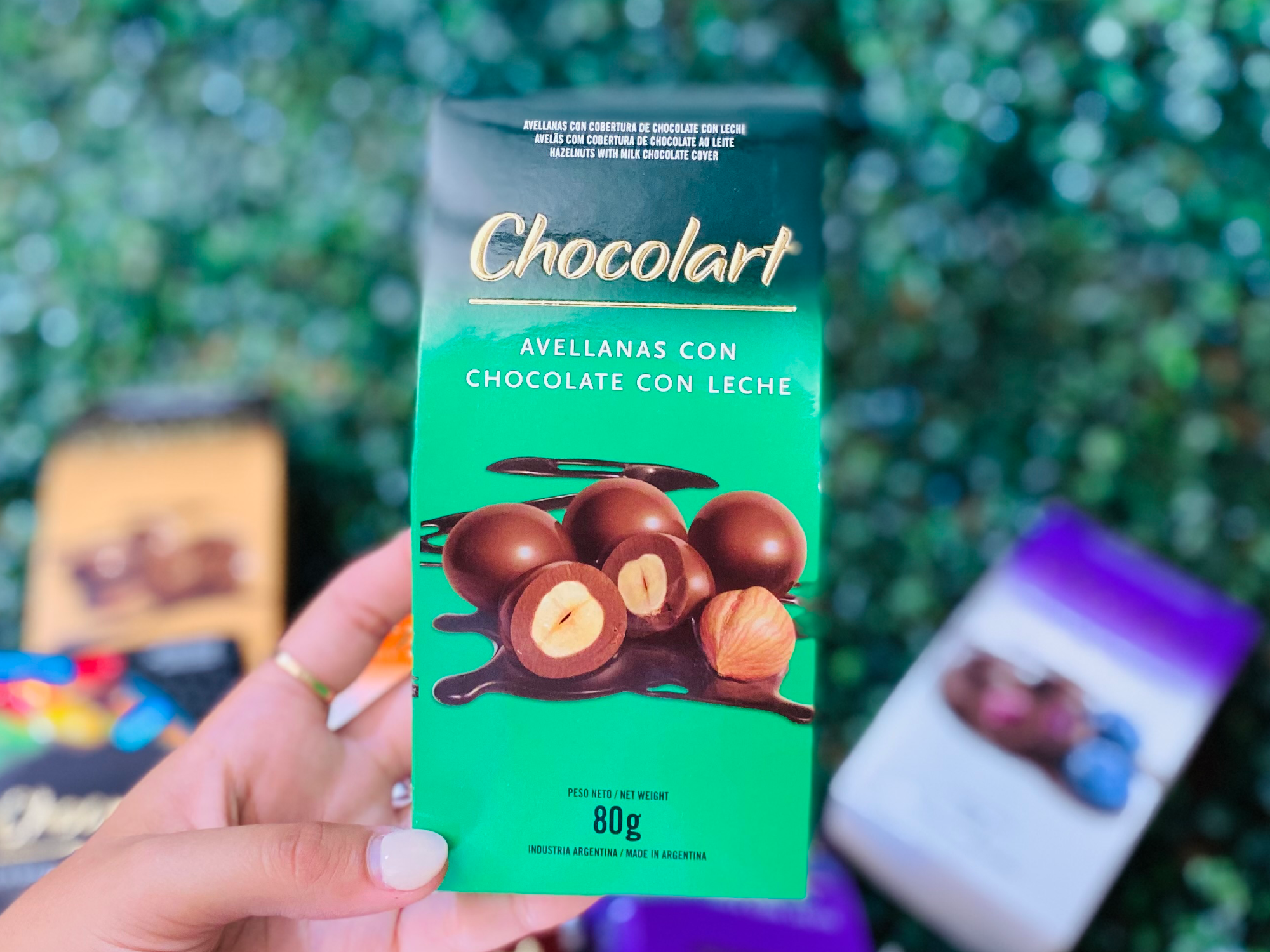 Avellanas cob.Leche Estuche x 80 gr.