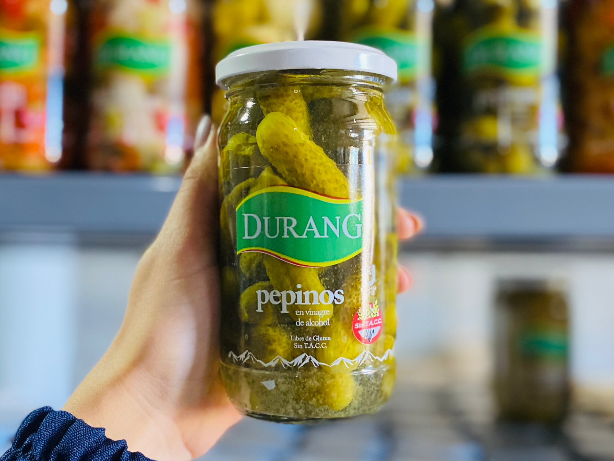 Pepinillos en vinagre de alcohol x 330 gr