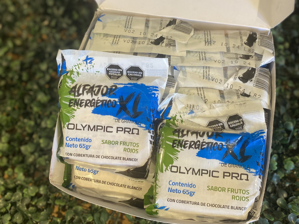 Alfajor Energético OLYMPIC x 65 gr (proteína + creatina + arándanos)