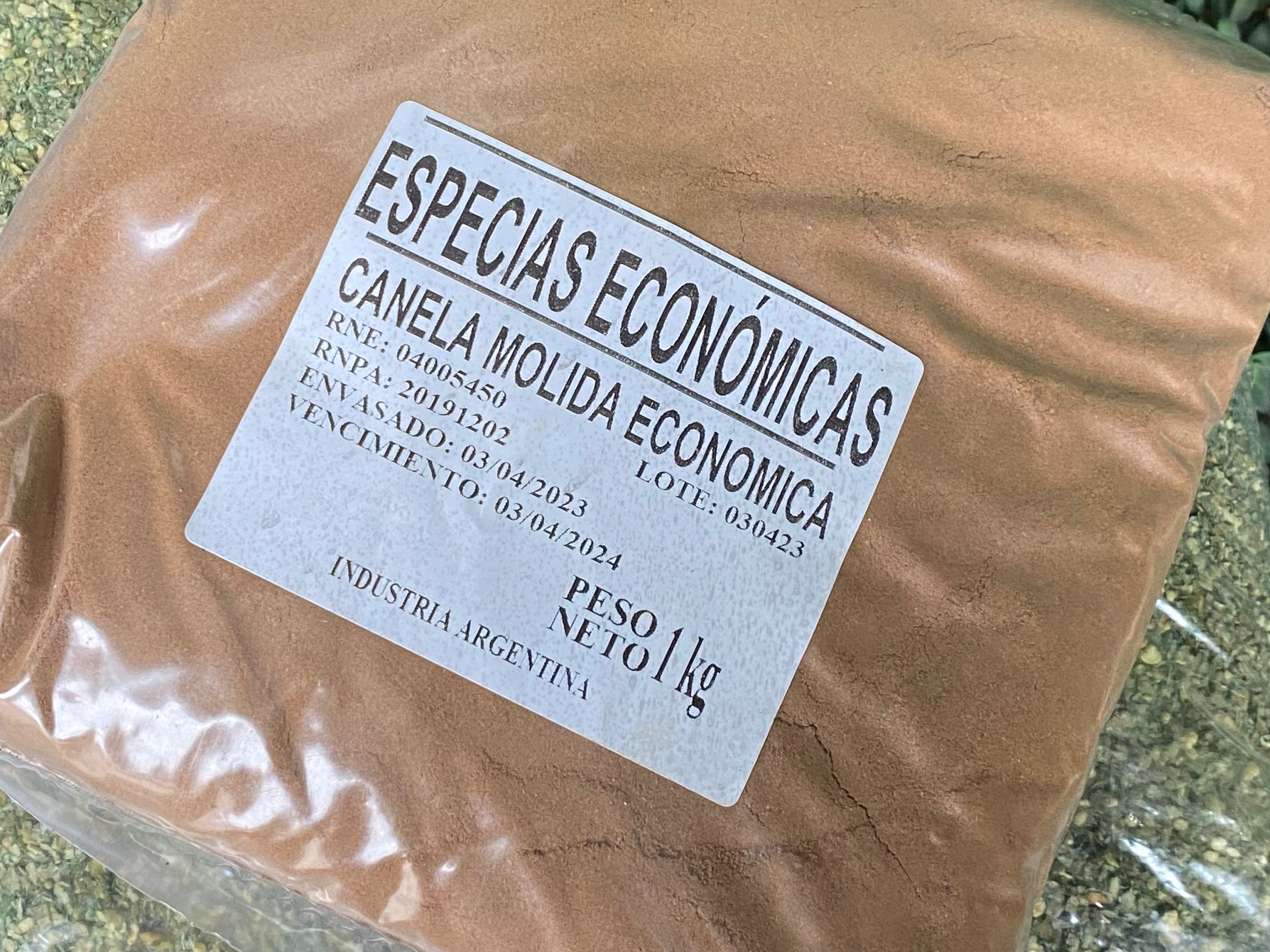 Canela en polvo Standard